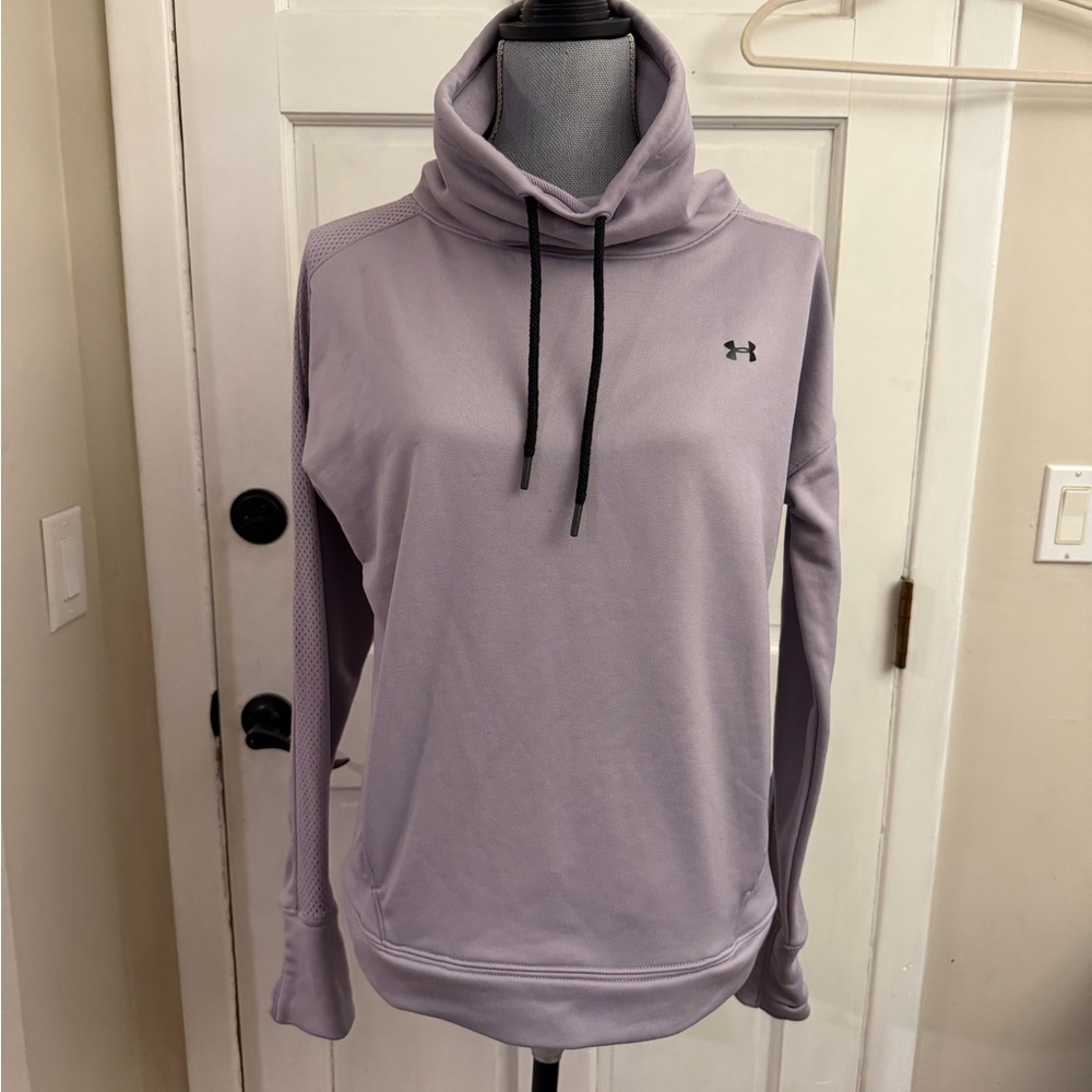 Under Armour Lavender Cowl Neck Pullover with Black Drawstrings